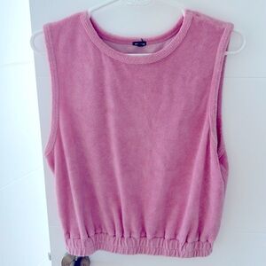 EUC pink Monroe top